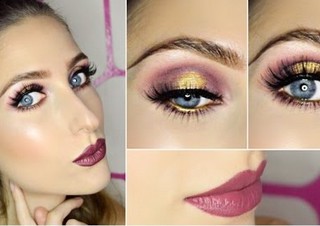 Cranberry and Gold Halo Eyes ft. BH Cosmetics Carli Bybel Palette GRWM – Tutorial za šminkanje